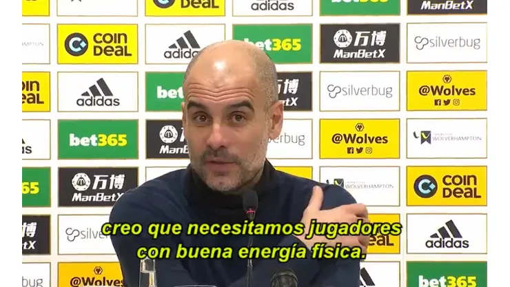 Guardiola explicó la elección de sacar a Agüero y apuntó a su estado físico
