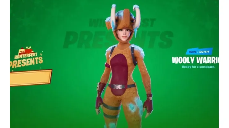 Como conseguir la skin gratuita Wooly Warrior en Fortnite de manera anticipada