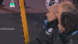 La reacción de Guardiola cuando Sterling erró dos penales en un minuto