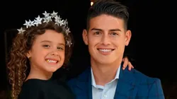 No descansa: James Rodríguez subió una foto en el gimnasio junto a su hija