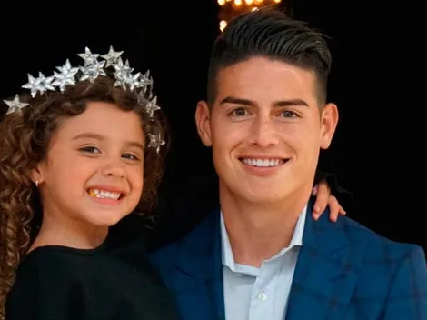 No descansa: James Rodríguez subió una foto en el gimnasio junto a su hija