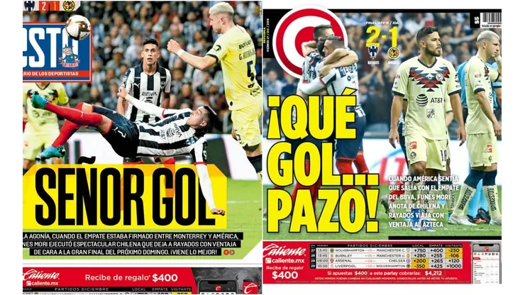 Portadas de diarios mexicanos