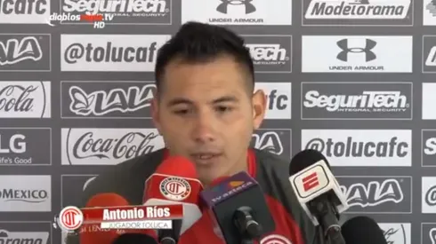 Ríos ya no quiere ser más suplente en Toluca
