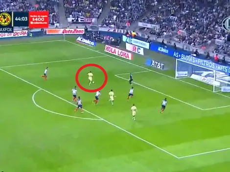 Viñas quedó mano a mano y anotó el gol del 1-0 para América