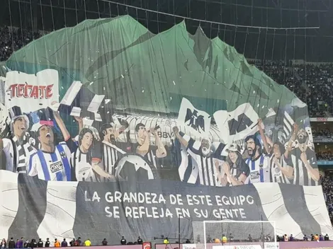 Estilo europeo: el tifo de la afición de Monterrey