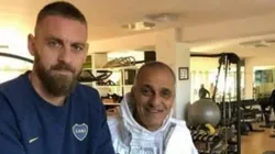 Quiere seguir: De Rossi está de vacaciones entrenando con la ropa de Boca