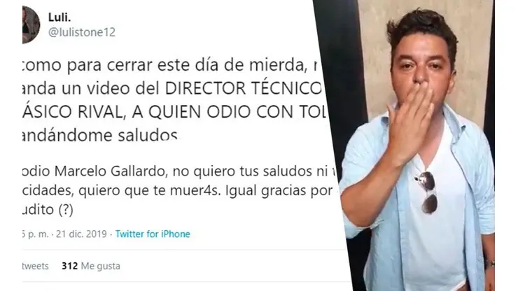 Ella es hincha de Boca, pero le llegó un saludo de Marcelo Gallardo