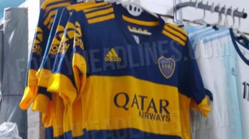 Foto de la nueva camiseta de Boca.