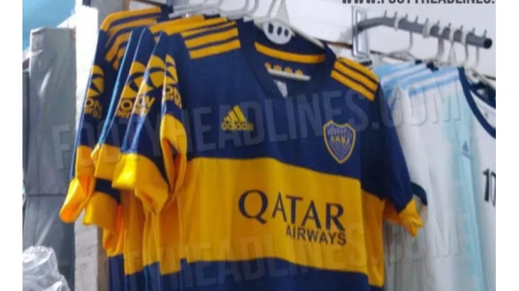 Foto de la nueva camiseta de Boca.