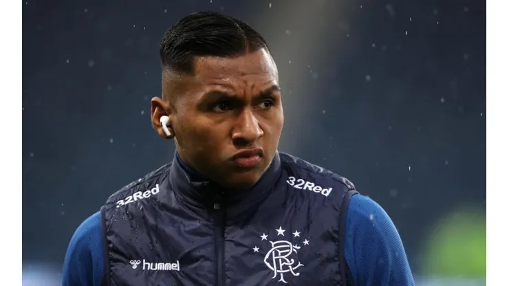 Aldredo Morelos, delantero y goleador del Rangers de Escocia.
