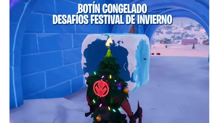 Como encontrar y abrir botín congelado en Fortnite - Desafíos Festival de Invierno