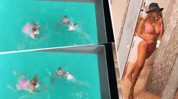 La mujer de Armani subió video con él en el mar: "Disfrutando a tu lado"