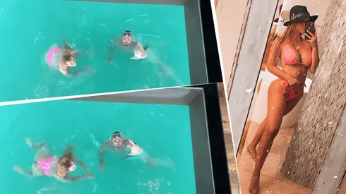 La mujer de Armani subió video con él en el mar: "Disfrutando a tu lado"