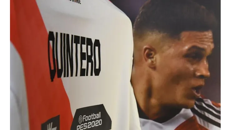 Juan Fernando Quintero, jugador de River Plate de Argentina.
