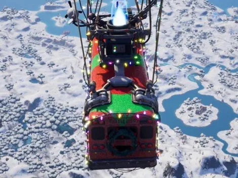 El mapa de Fortnite se cubre completamente de nieve para Navidad