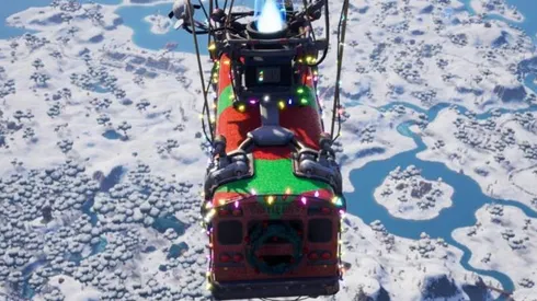 El mapa de Fortnite se cubre completamente de nieve para Navidad