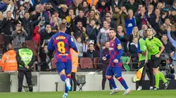 Foto de Arthur con Lionel Messi en Barcelona.