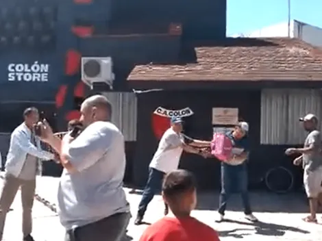 Empleados de Unión le regalaron sus cajas navideñas a los de Colón