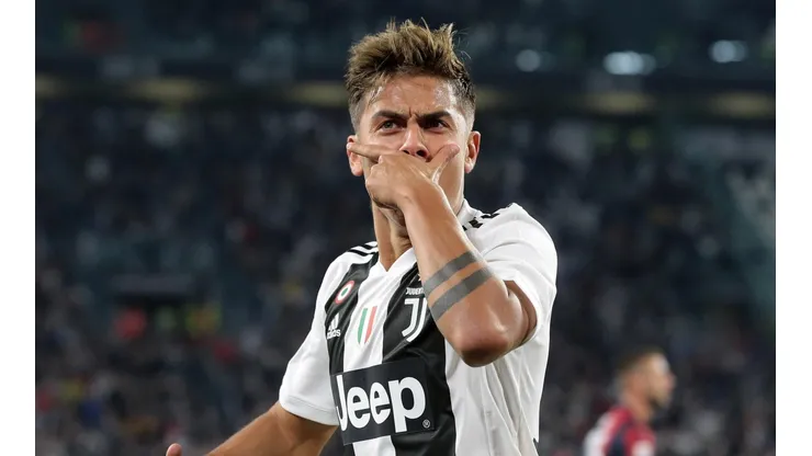 Paulo Dybala con la camiseta de la Juventus.