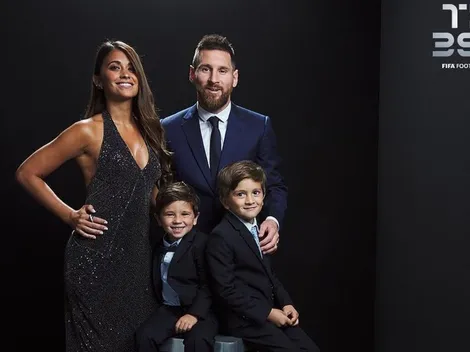Antonela Roccuzzo subió la foto de navidad de la familia Messi