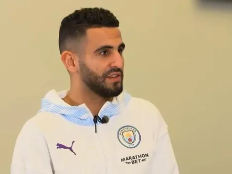 Se le escapó: Mahrez reveló por error que compañero suyo se va del City