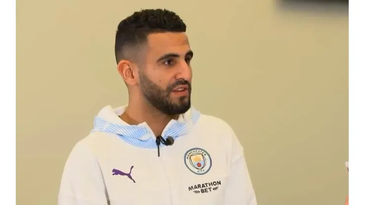 Se le escapó: Mahrez reveló por error que compañero suyo se va del City