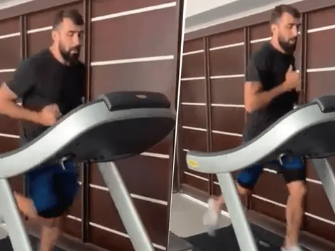 Video: Lucas Pratto se entrena solo, pensando en 2020