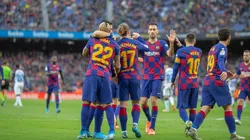 Foto de Antoine Griezmann y los jugadores de Barcelona.