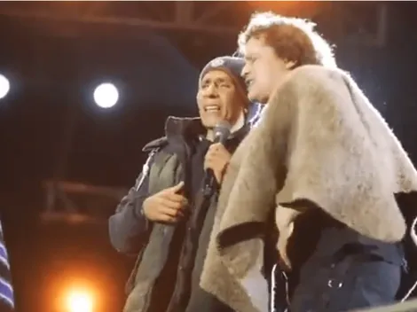 Nairo Quintana se animó a cantar junto a Carlos Vives en pleno concierto