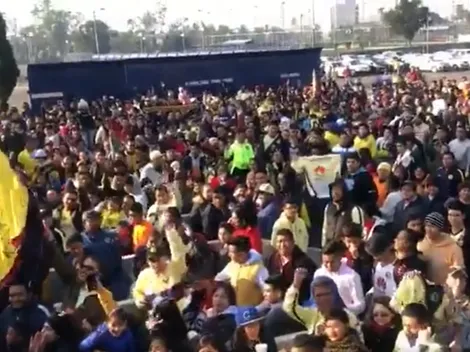 Locura Americanista: una multitud se acercó al Azteca para la práctica abierta antes de la Final