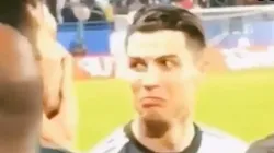 La reacción de Cristiano cuando unos fanáticos le cantaron por Messi