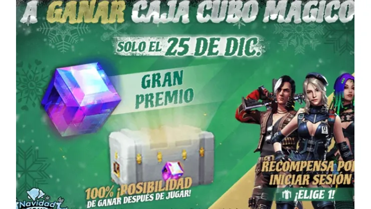 Free Fire entregará Cajas de Cubo Mágico durante Navidad