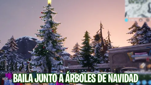 Dónde bailar junto a árboles de Navidad en Festival de invierno de Fortnite