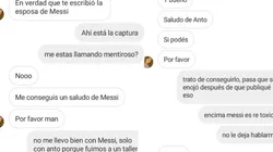 Creó una conversación falsa con Antonela Roccuzzo y engañó a un seguidor