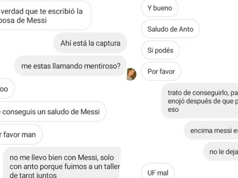 Creó una conversación falsa con Antonela Roccuzzo y engañó a un seguidor