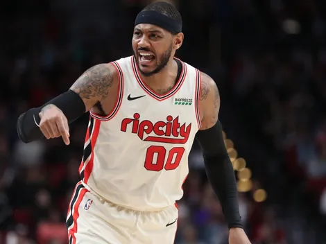 Carmelo Anthony descartó tener una lesión grave en su rodilla y podría jugar esta noche