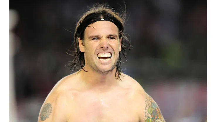 El recordado festejo de Fernando Cavenaghi.