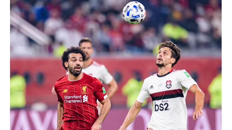 Mohamed Salah durante el partido ante Flamengo.