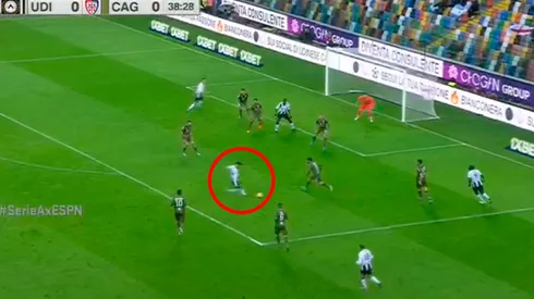 Una bestialidad: De Paul marcó un golazo para el Udinese