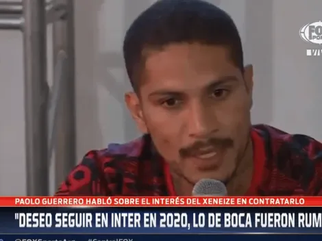 Guerrero le bajó el pulgar a Boca: "Deseo seguir en el Inter en 2020"
