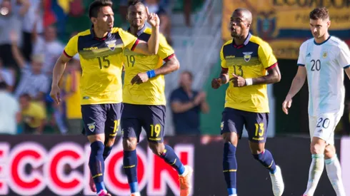 La Selección Ecuador en un duelo ante su par de Argentina.