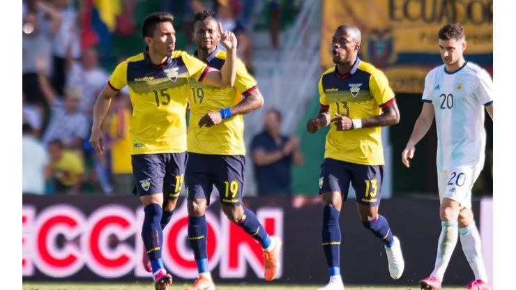 La Selección Ecuador en un duelo ante su par de Argentina.
