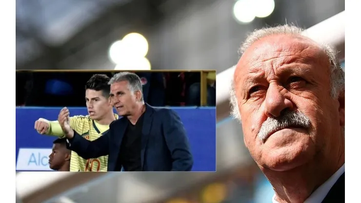 Vicente del Bosque llenó de elogios a James Rodríguez y Carlos Queiroz
