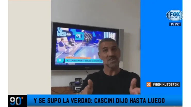 Se supo la verdad: Cascini se despidió de 90 Minutos