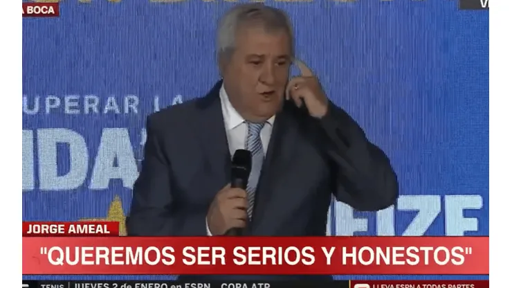 El fallido de Ameal al asumir como presidente: "Juan Ramón Riquelme"