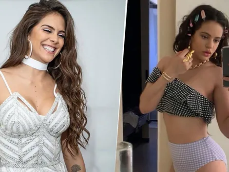 Video: Greeicy Rendón se puso a imitar a Rosalía y la española se terminó burlando