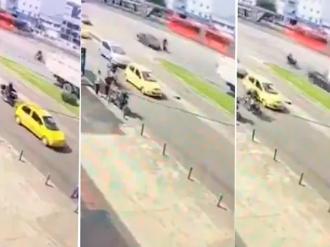 Video viral: conductor vivió después de impactante accidente en Bogotá