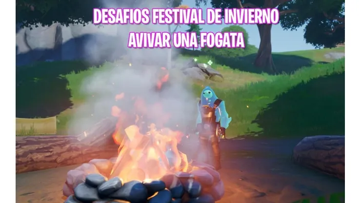 Donde encontrar y avivar fogatas en Fortnite - Desafíos Festival de Invierno