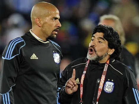 Verón a Maradona: “No soy vigilante ni botón, adelante de una cámara todos somos malos y guapos”