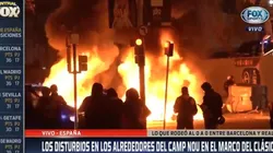 Mientras se jugaba el Clásico, las calles de Barcelona fueron un infierno